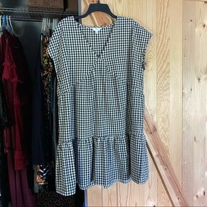 Checkered Black/White Dress